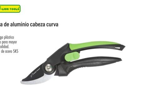 Tijera de aluminio cabeza curva