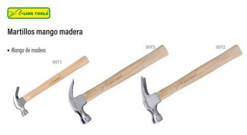 Martillos mango madera