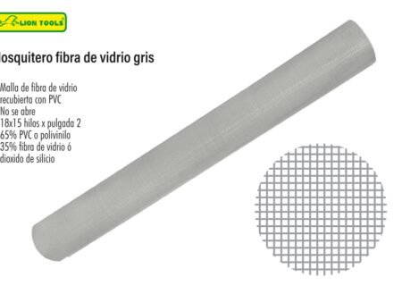 Mosquitero fibra de vidrio gris
