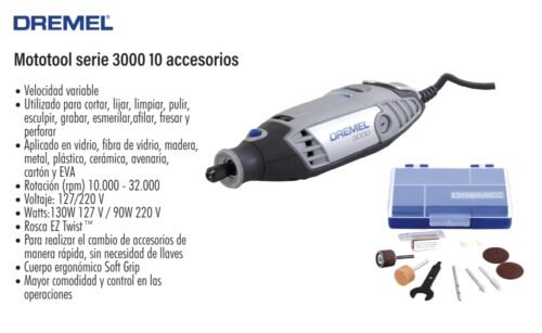 Mototool serie 3000 10 accesorios