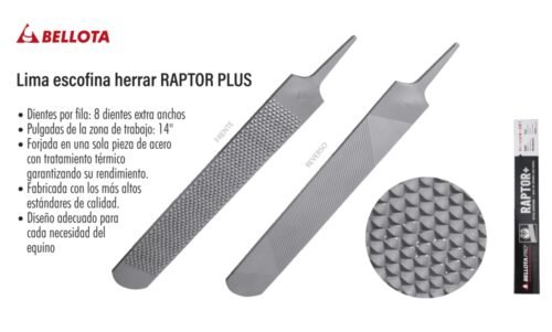 Lima escofina herrar raptor plus
