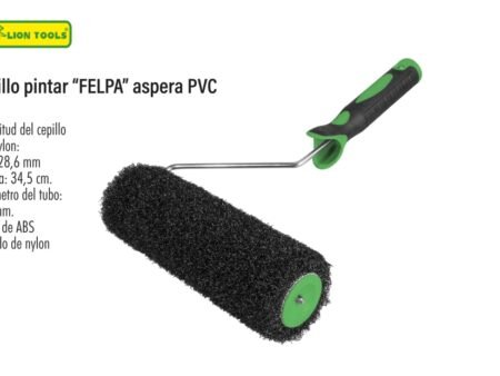 Rodillo pintar "felpa" aspera pvc