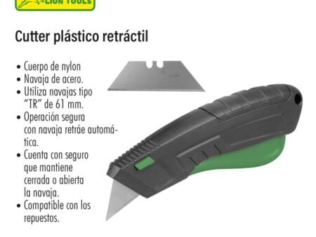 Cutter plástico retráctil