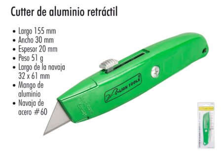 Cutter de aluminio retráctil