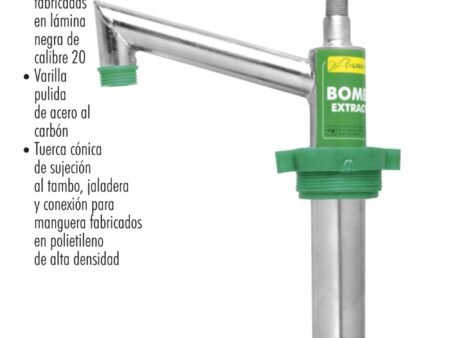 Bomba extractora de lubricantes para tambos
