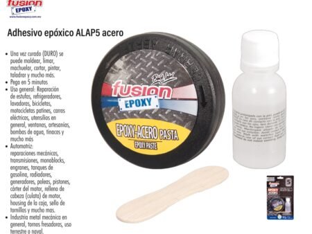 Adhesivo epóxico alap5 acero