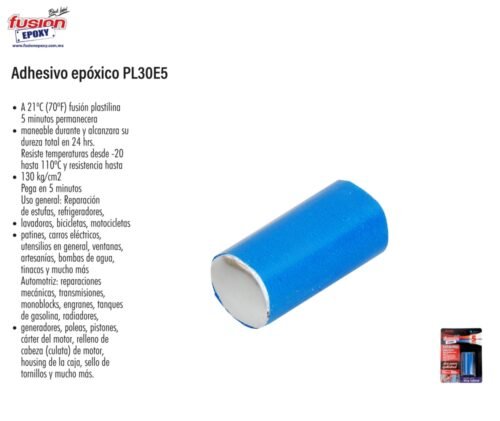 Adhesivo epóxico en plastilina pl30e5