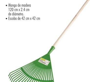 Escoba para jardín de plástico