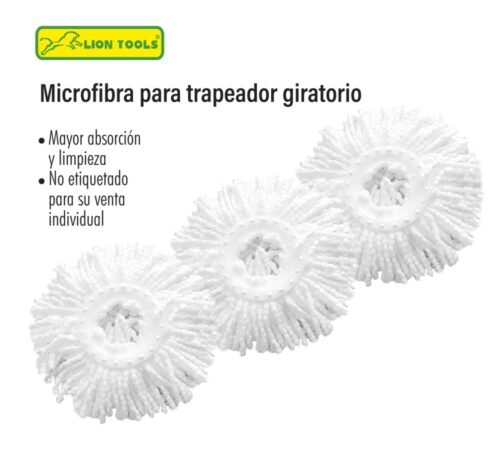 Microfibra para trapeador giratorio