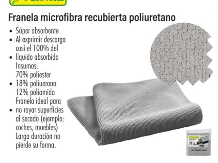 Franela microfibra recubierta poliuretano
