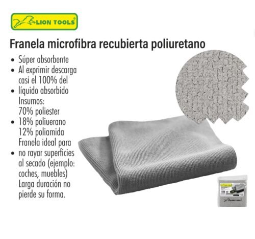 Franela microfibra recubierta poliuretano