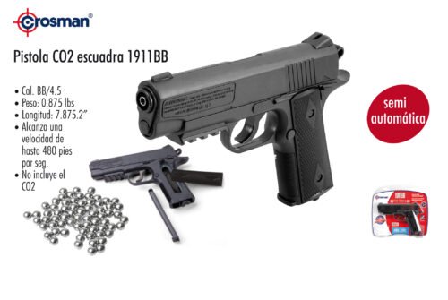 Pistola co2 escuadra 1911bb