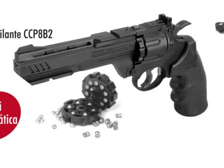 Pistola co2 revolver vigilante ccp8b2