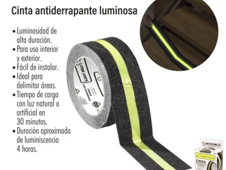 Cinta antiderrapante luminosa