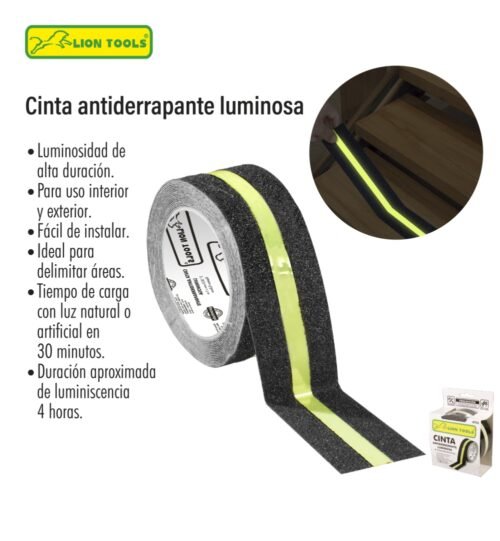 Cinta antiderrapante luminosa