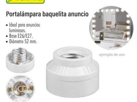 Portalámpara baquelita anuncio
