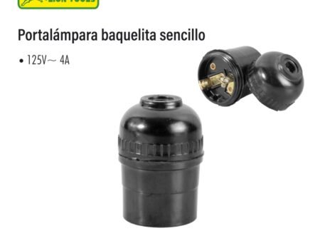 Portalámpara baquelita sencillo