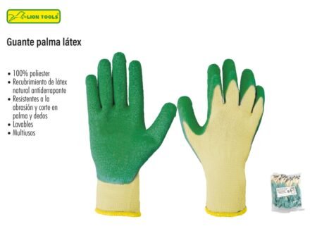 Guante palma látex