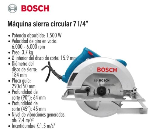 Maquina sierra circular 7 1/4"