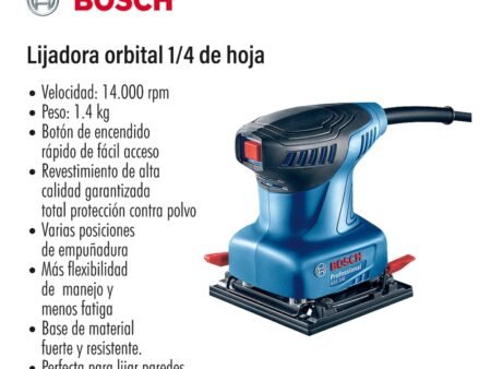 Lijadora orbital 1/4 de hoja