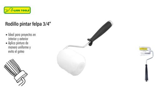 Rodillo pintar felpa 3/4"