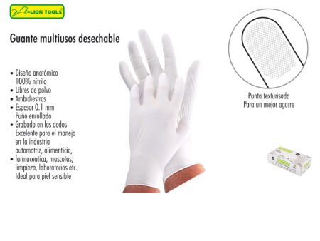 Guante multiusos desechable