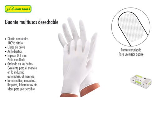 Guante multiusos desechable