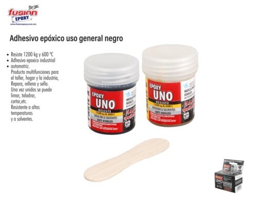 Adhesivo epóxico uso general negro