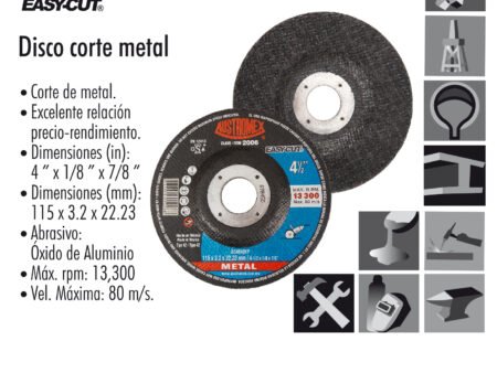 Disco corte metal