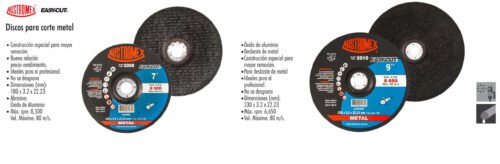 Discos para corte metal