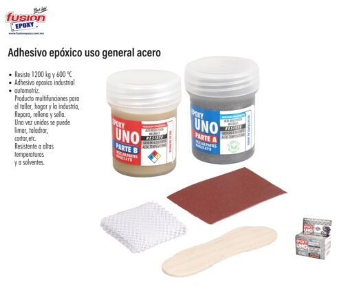 Adhesivo epóxico uso general acero