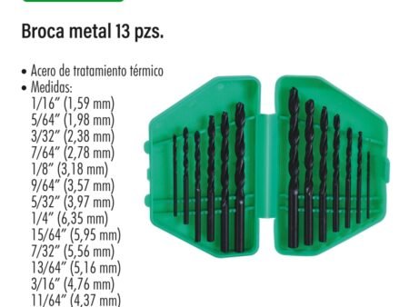 Broca metal 13 pzs.