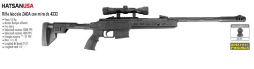 Rifle modelo zada con mira de 4x32