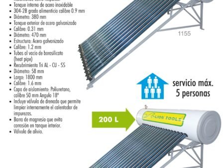 Calentadores solares de alta presión