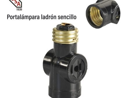 Portalámpara ladrón sencillo