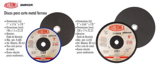 Disco para corte metal ferroso