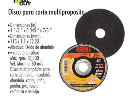Disco para corte multriproposito