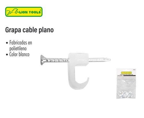 Grapa cable plano