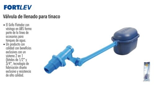 Válvula de llenado para tinaco