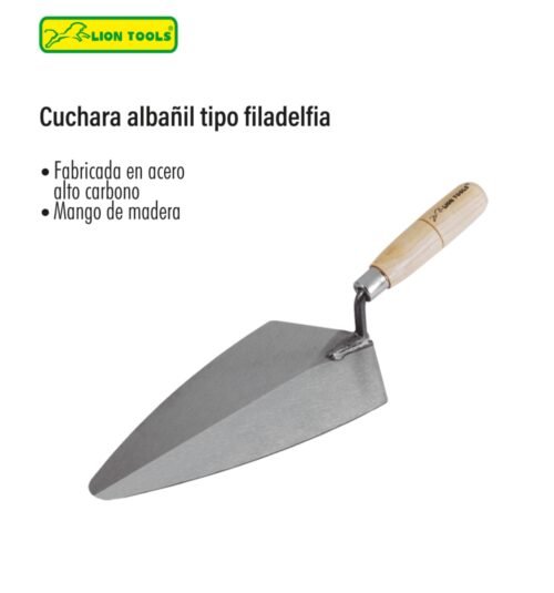 Cuchara albañil tipo filadelfia