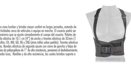 Faja tirantes sacrolumbar