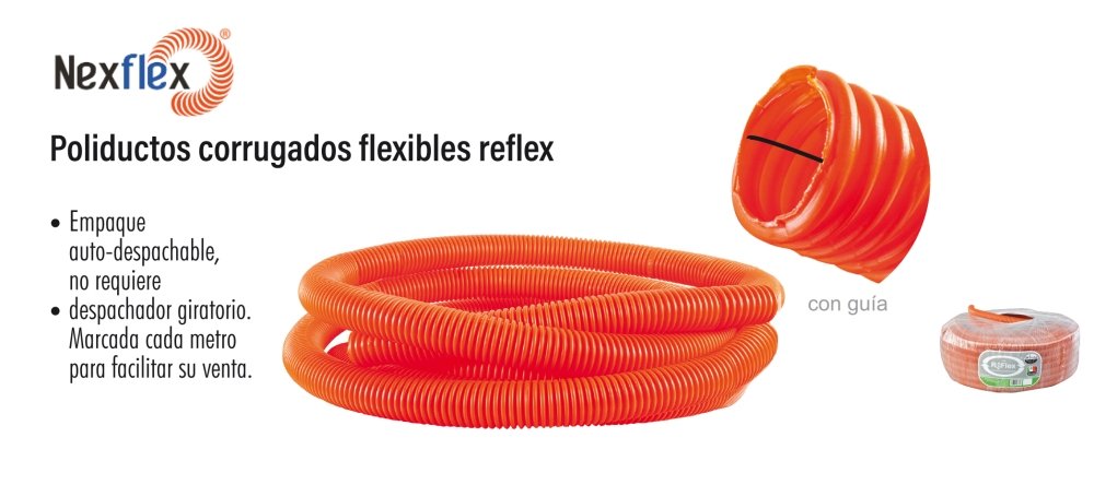 Poliductos corrugados flexibles reflex