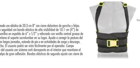 Faja tirantes elastico tercer cinto