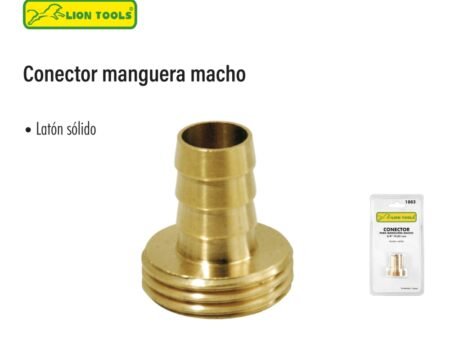 Conector manguera macho