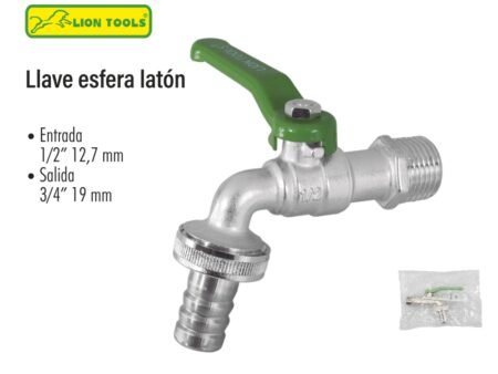 Llave esfera latón