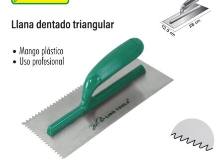Llana dentado triangular