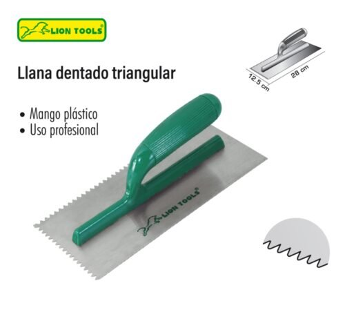 Llana dentado triangular