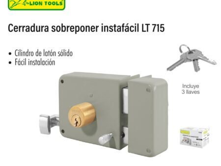 Cerradura sobreponer instafacil lt715