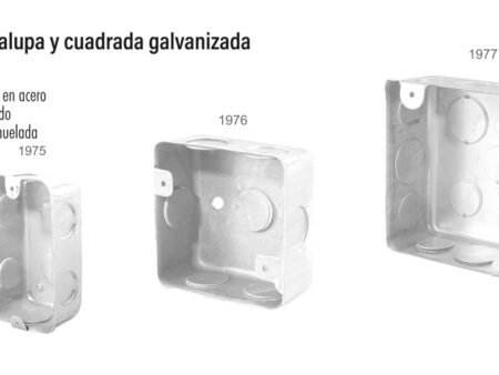 Caja chalupa y cuadrada galvanizada