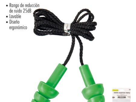 Tapón auditivo triple